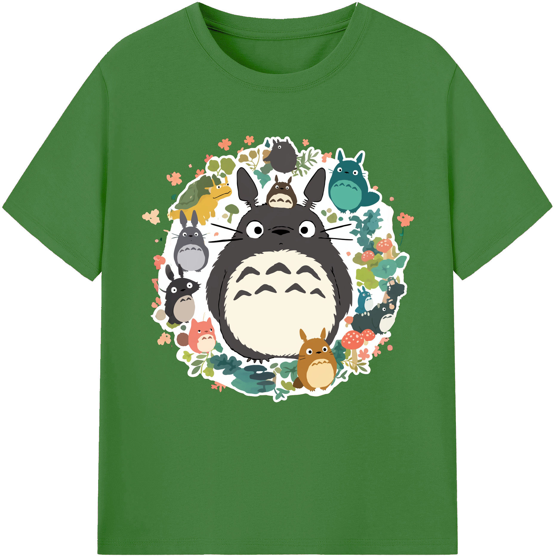 （画像用） となりのトトロ 草壁メイ 草壁サツキ My Neighbor Totoro Satsuki Kusakabe Mei Kusakabe レディースカジュアルプリントTシャツ（綿100％）